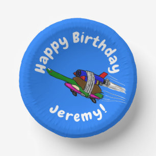 Flying tortoise paper plate