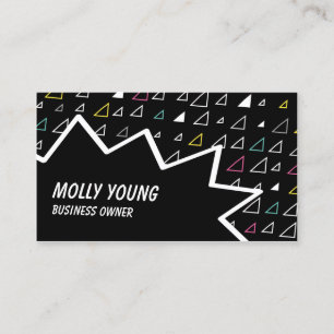 flying triangles business card