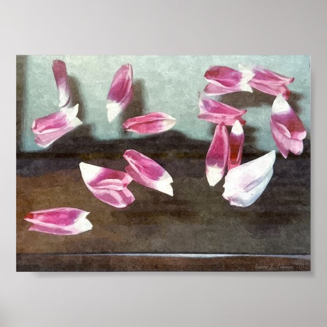 FLYING TULIP PETALS POSTER (Front)