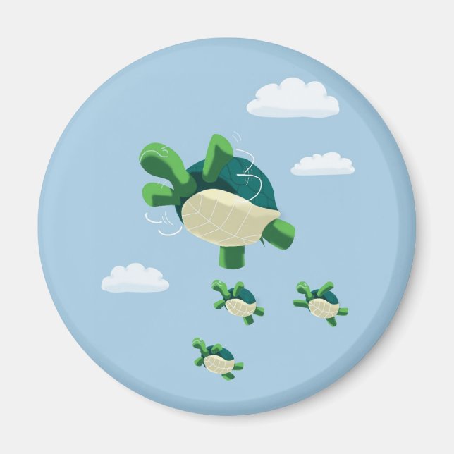 Flying turtle magnet (Front)