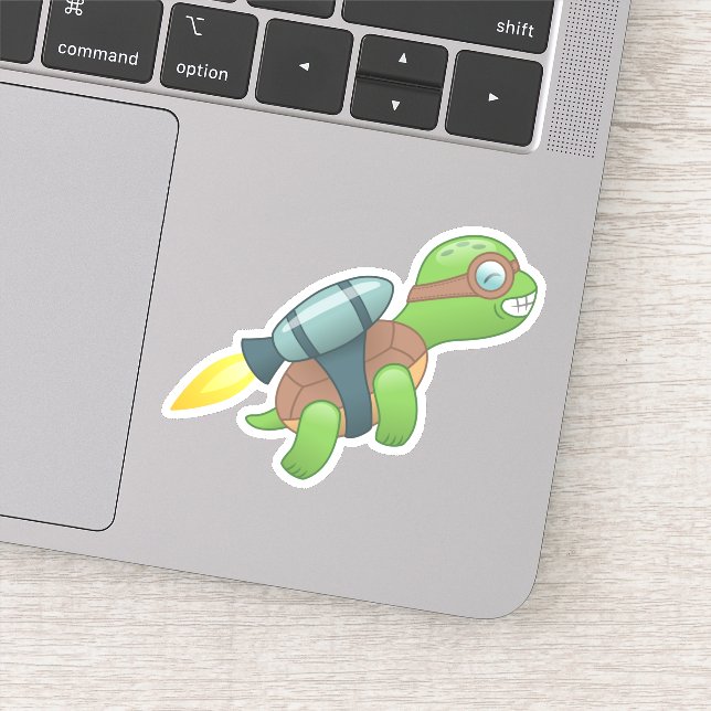 Flying Turtle with a Jetpack (Detail)