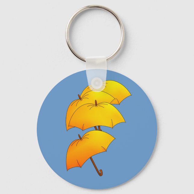 Flying umbrellas key ring (Front)