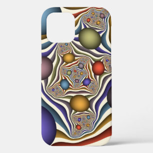 Flying Up Colourful Modern Abstract Fractal Art iPhone 12 Pro Case