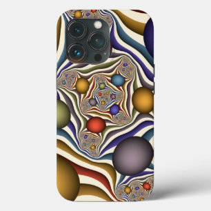 Flying Up Colourful Modern Abstract Fractal Art iPhone 13 Pro Case