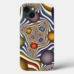 Flying Up Colourful Modern Abstract Fractal Art iPhone 13 Case