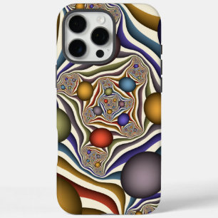 Flying Up, Colourful, Modern, Abstract Fractal Art iPhone 16 Pro Max Case