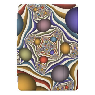 Flying Up Colourful Modern Abstract Fractal Art iPad Pro Cover
