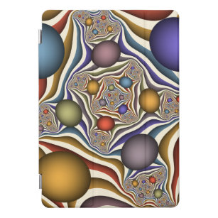 Flying Up, Colourful, Modern, Abstract Fractal Art iPad Pro Cover