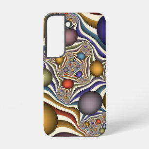 Flying Up, Colourful Modern Abstract Fractal Art Samsung Galaxy Case