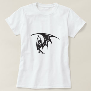 Flying Vampire Bats Tattoo Style Artwork T-Shirt