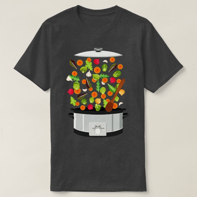 Flying Vegetable Explosion T-Shirt (Design Front)