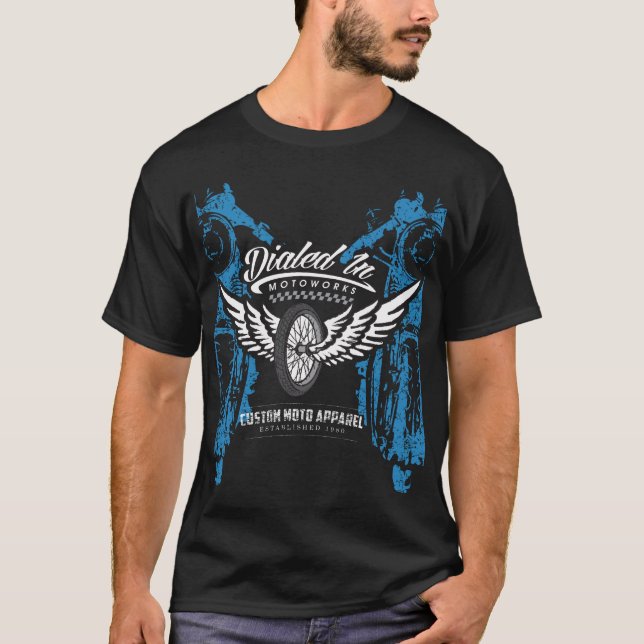 Flying Wheel Motorcycle Shirt (Front)