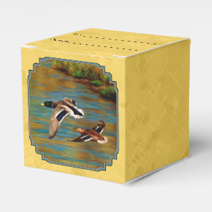 Flying Wild Ducks Yellow Favour Box