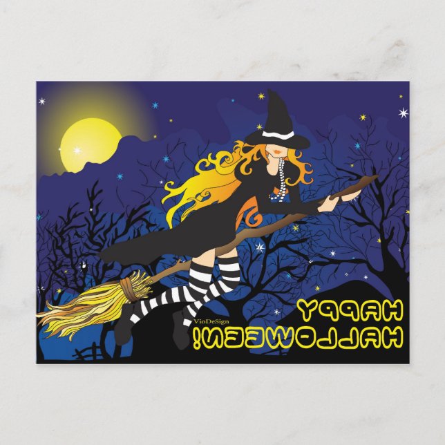 flying witch_1 postcard (Front)