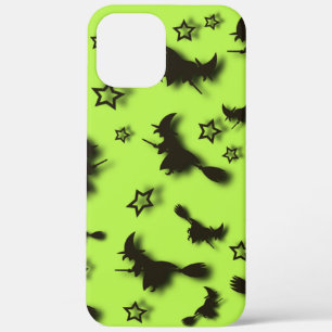 Flying witch among stars at Halloween night 3D iPhone 12 Pro Max Case