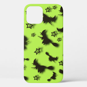 Flying witch among stars at Halloween night 3D iPhone 12 Pro Case