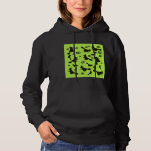 Flying witch among stars at Halloween night 3D Hoodie