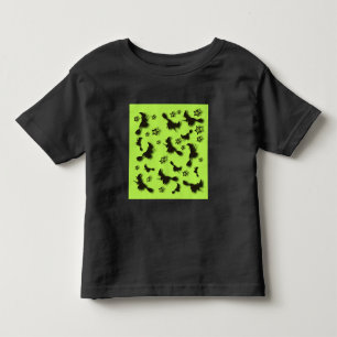 Flying witch among stars at Halloween night 3D Toddler T-Shirt