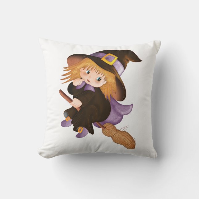 Flying Witch Cushion (Front)