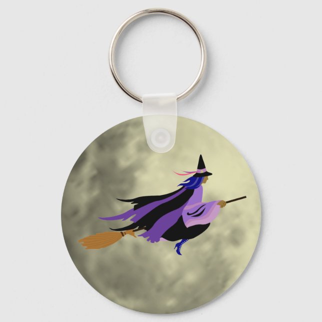 Flying Witch Key Chain (Front)