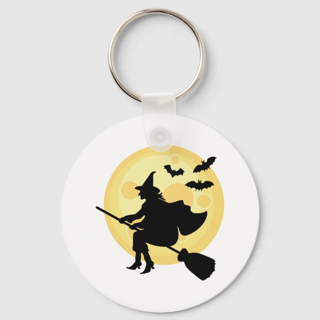 Flying Witch Key Ring (Front)