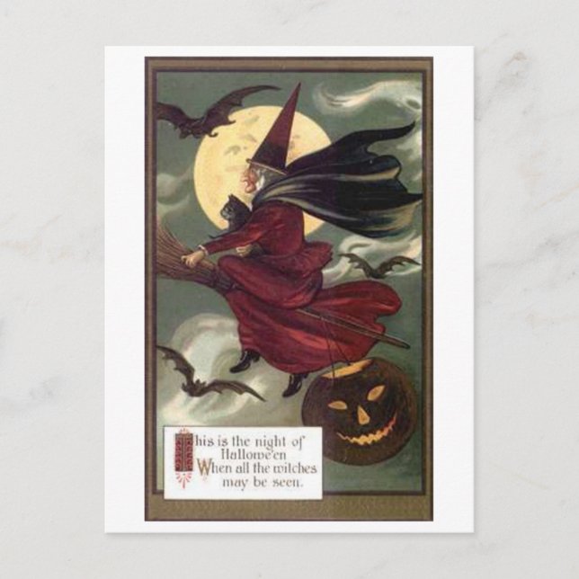 Flying Witch Postcard (Front)