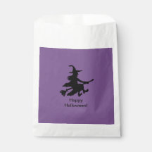 Flying Witch - Purple -Happy Halloween - Favour Ba