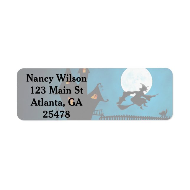 Flying Witch Return Address Label (Front)