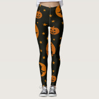 Flying Witches and Floating Pumpkins Black