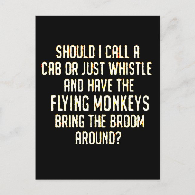flyingmonkeyswhistle postcard (Front)