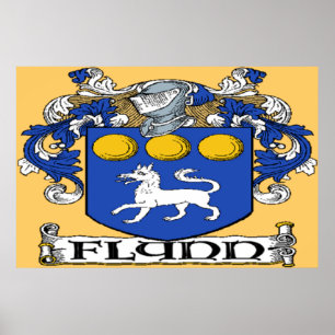 Flynn Coat of Arms Poster Print