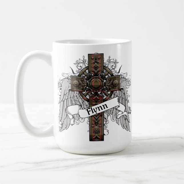 Flynn Tartan Cross Coffee Mug (Left)