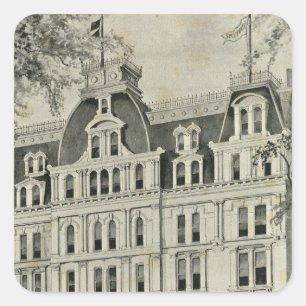 FM Brown & Co Square Sticker