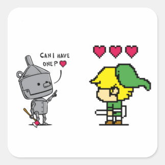 FM Pop Culture Heart Seeker Square Sticker