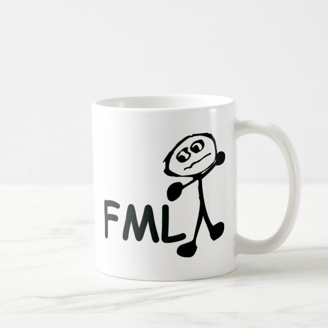 FML Cartoon Man Coffee Mug (Right)