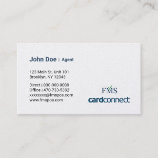 FMS Agent Business Card