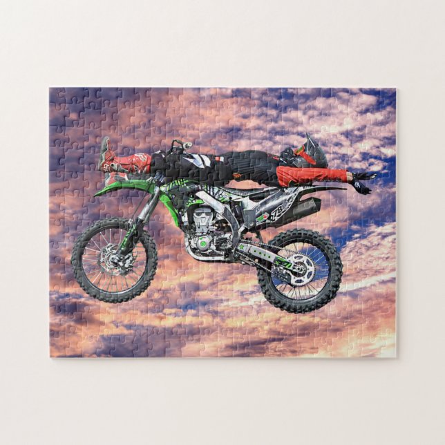 FMX - Freestyle Aerial Motocross Stunt III Jigsaw Puzzle (Horizontal)