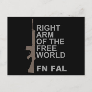 FN FAL Right arm of the free world Postcard