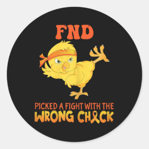 Fnd Awareness Functional Neurological Disorder Awa Classic Round Sticker