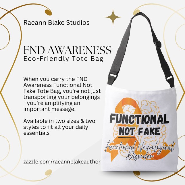 FND Awareness Functional Not Fake Tote Bag (Creator Uploaded)