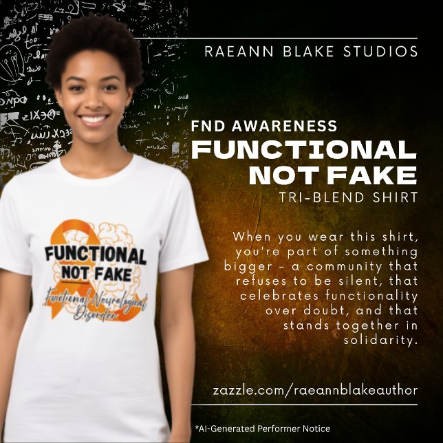 FND Awareness Functional Not Fake Tri-Blend Shirt (Creator Uploaded)
