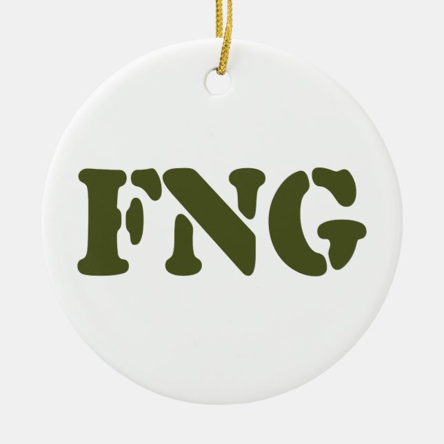 FNG CERAMIC ORNAMENT (Front)