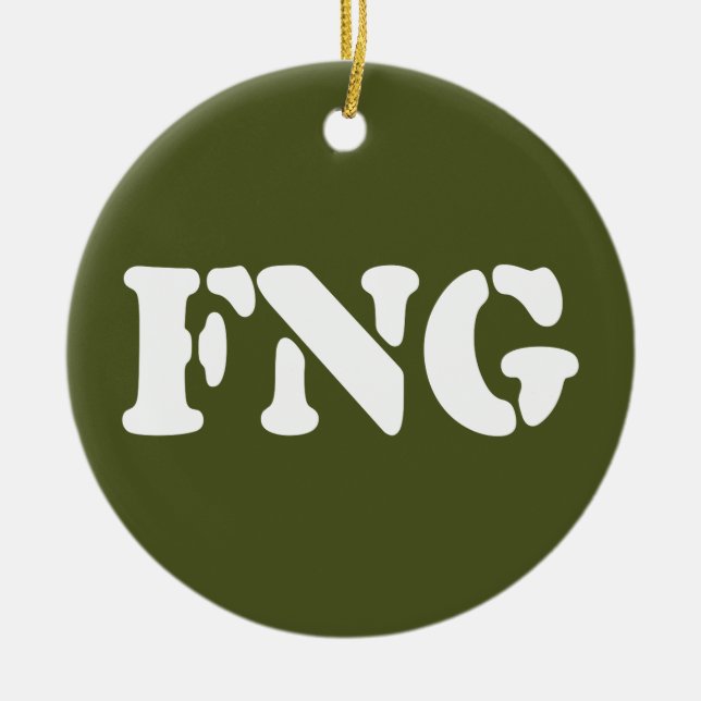 FNG CERAMIC ORNAMENT (Front)