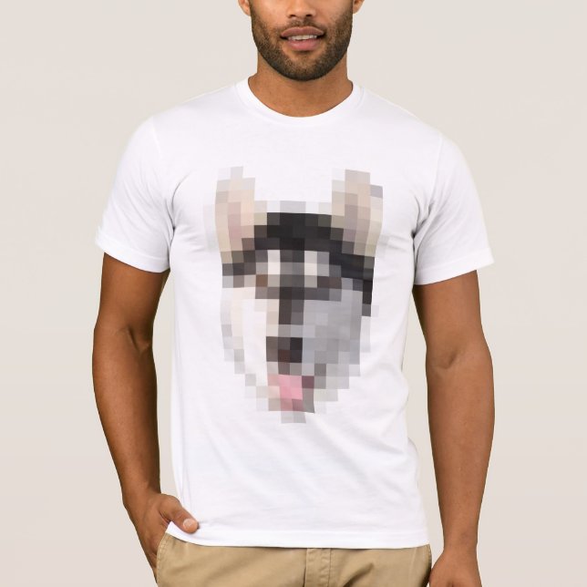 FNG Pixel Husky T-Shirt (Front)