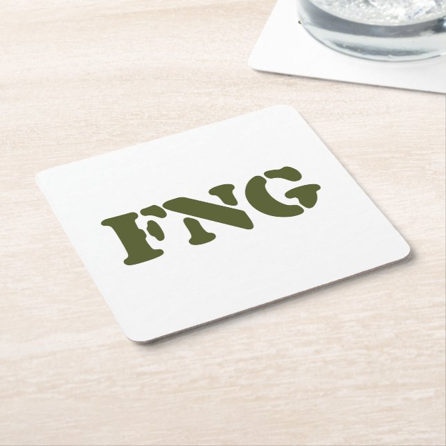 FNG SQUARE PAPER COASTER (Angled)