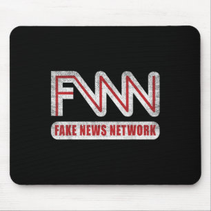 Fnn Logo Fake News Network Funny Political Joke Mouse Pad