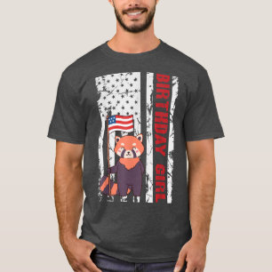 Fo America 4th of July Independence Birthday Girl T-Shirt