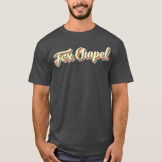 Fo Chapel T Retro Art Baseball Font Vintage 1372  T-Shirt