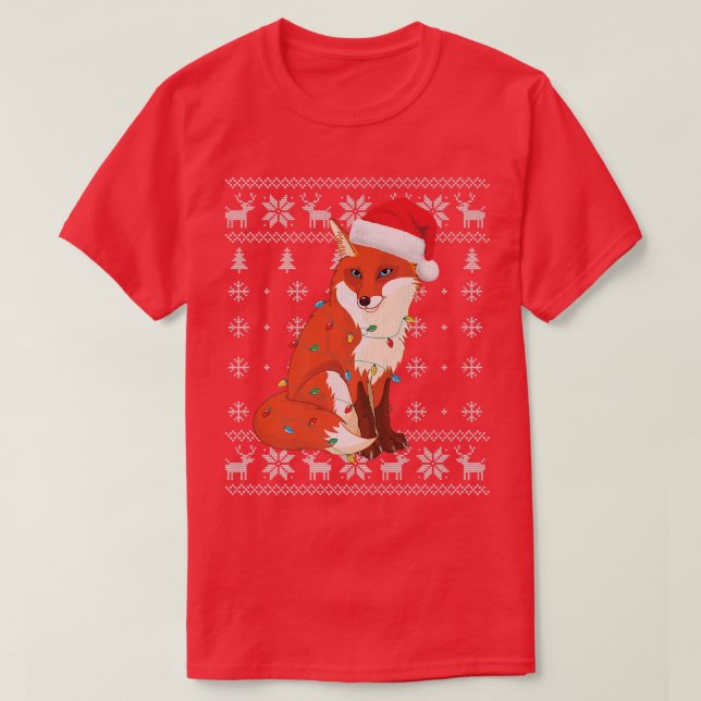 Fo Christmas Lights Xmas Ugly Santa HatFor Fo Love T-Shirt (Design Front)