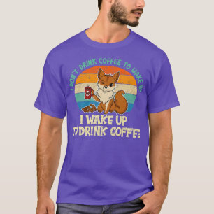 Fo Drinking Coffee, Funny Animal Lover For Men Wom T-Shirt
